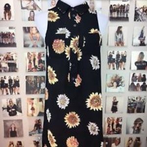Brandy Melville Spring Collared Tank Dress